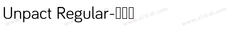Unpact Regular字体转换